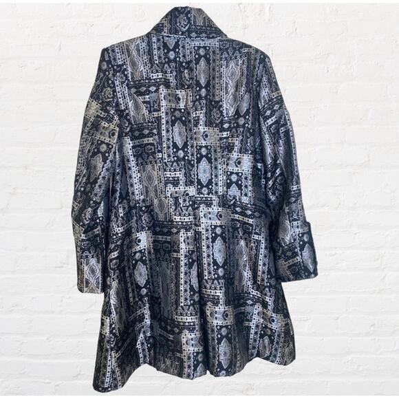 Christopher & Banks metallic silver and black jacket - Picture 5 of 8